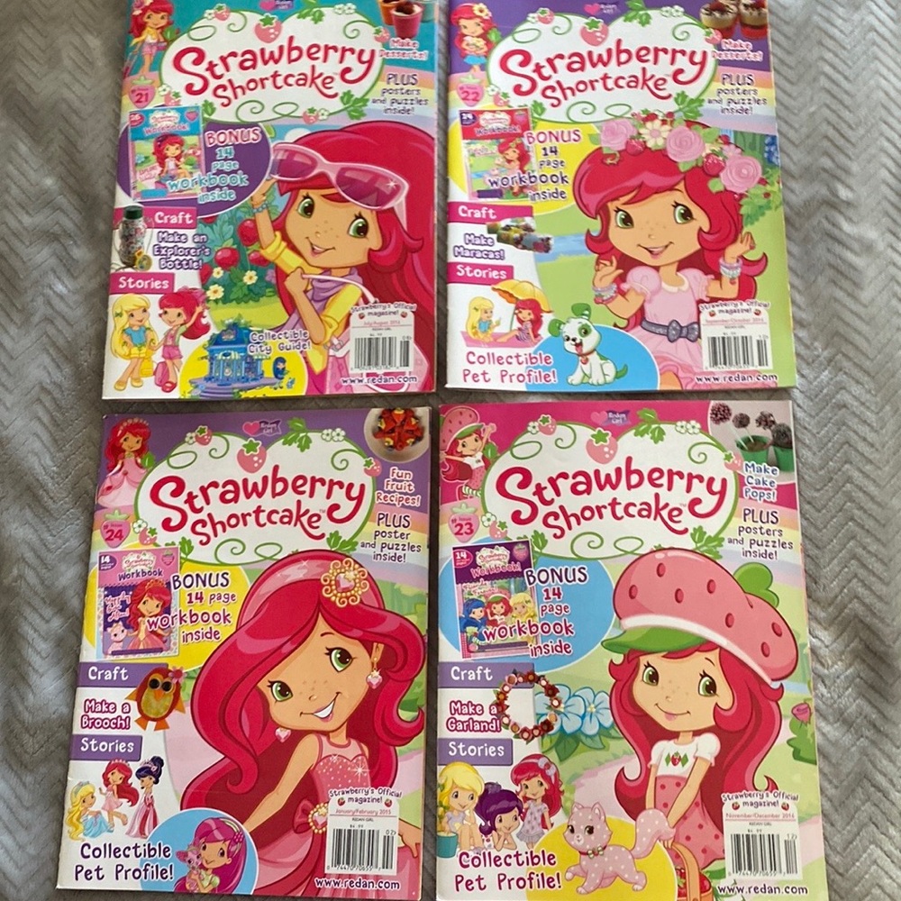 Strawberry Shortcake - Set of 4 Magazines